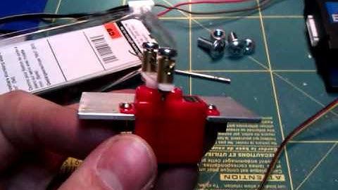 My old train layout servo tests