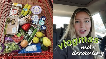 vlogmas: christmas decor shopping + trader joe