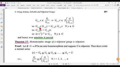 Nilpotent Groups