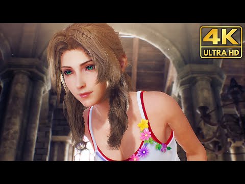 Zack Meets Aerith For The First Time Scene (4K Ultra HD) | Crisis Core: Final Fantasy 7 Reunion