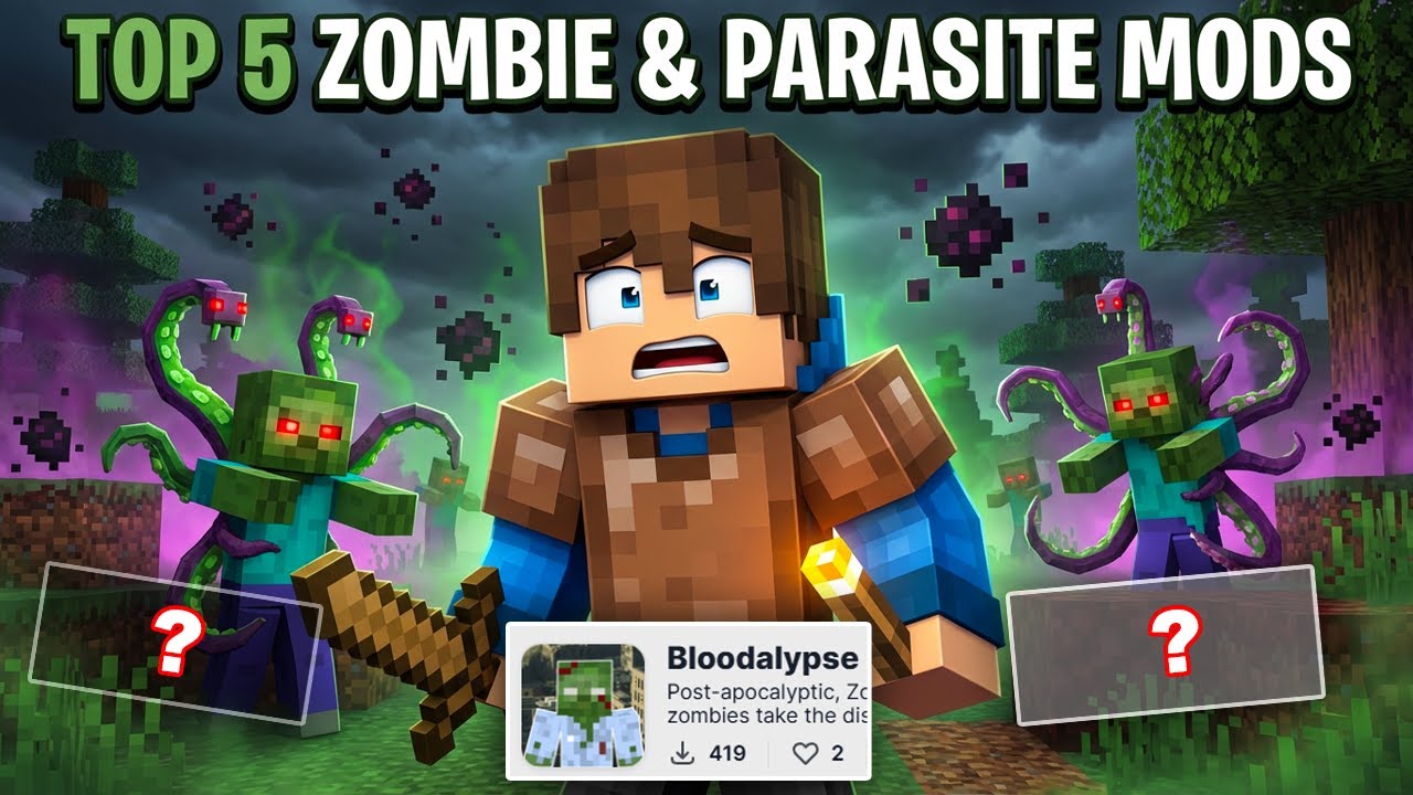 5 самых захватывающих модов для Minecraft на зомби и паразитов