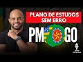 Como fazer seu PLANO DE ESTUDOS para a PMGO! Aumente suas chances de ser APROVADO!