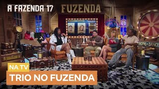 Márcia Fu recebe Wallas, Maria e Créo no Fuzenda | A Fazenda 17