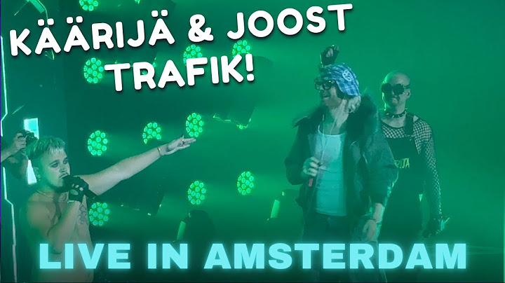 Joost and Käärijä  TRAFIK! LIVE in Amsterdam