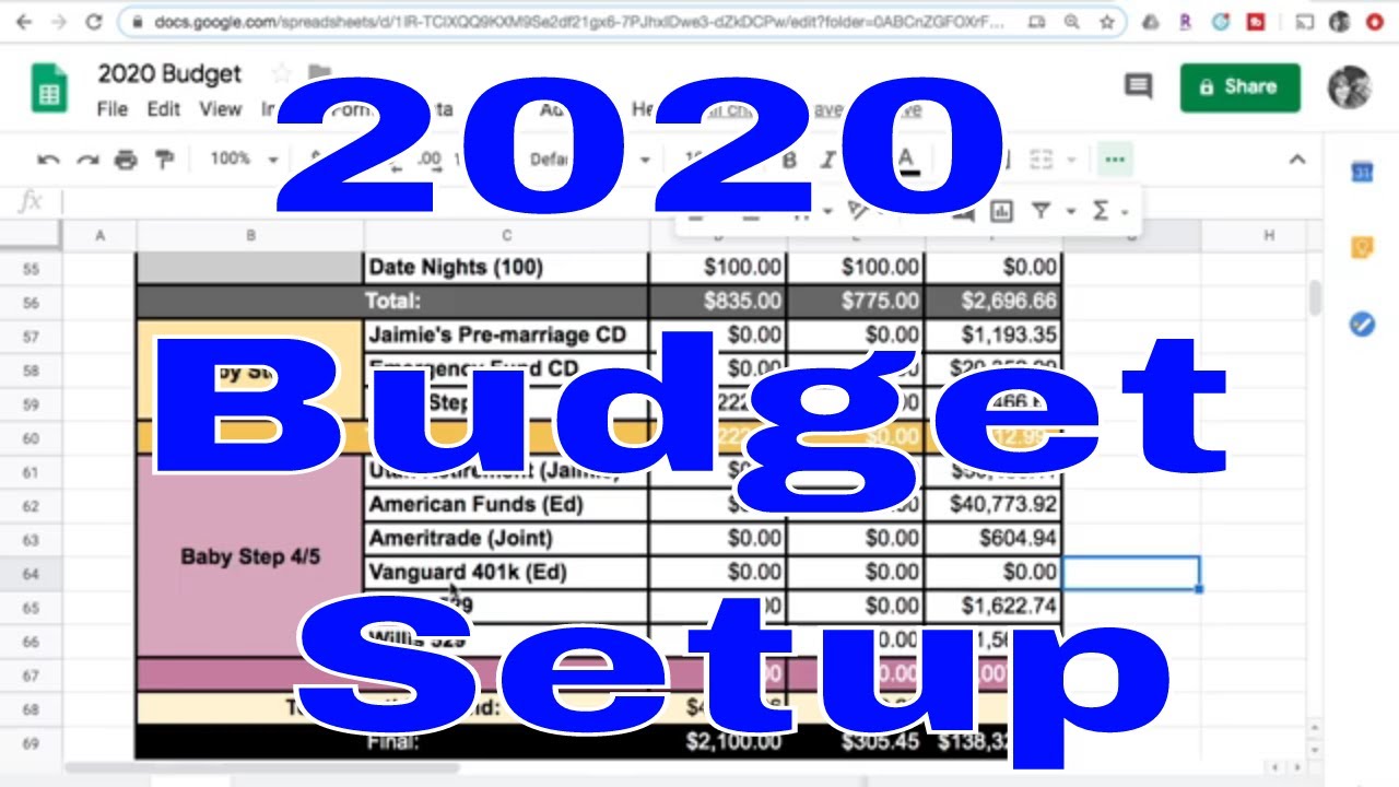 Yearly budget setup for 2020 dave ramsey zero based budget system