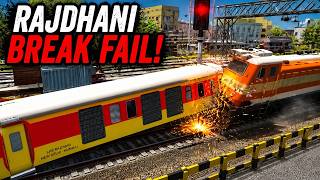 Rajdhani Break Fail! Red Light Crossing Disaster in Indian Train Simulator Game screenshot 1