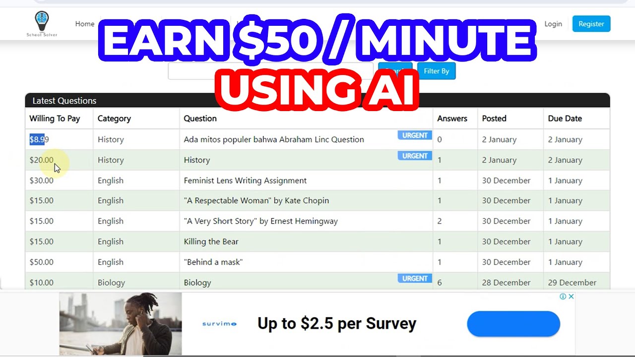 Laziest Way To Make Money Online with AI For Beginners ($50/MINUTE ...