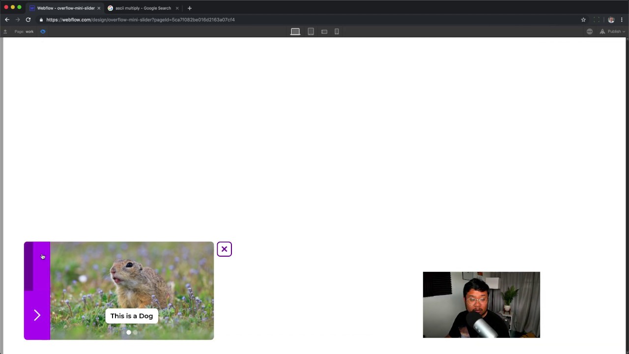Creating a small slider or carousel component in Webflow | Tutorial ...