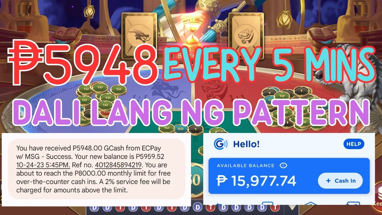 PHOENIX GAME DRAGON TIGER PHP 5948 EVERY 5MINS DALI LANG NG PATTERN