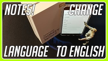 [NOTE 5] Change the Language Selection back to English!