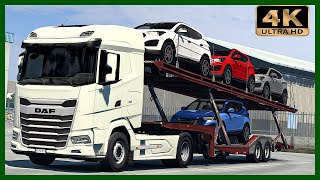 Daf Xg 450 Transporting Cars Euro Truck Simulator 2 4K