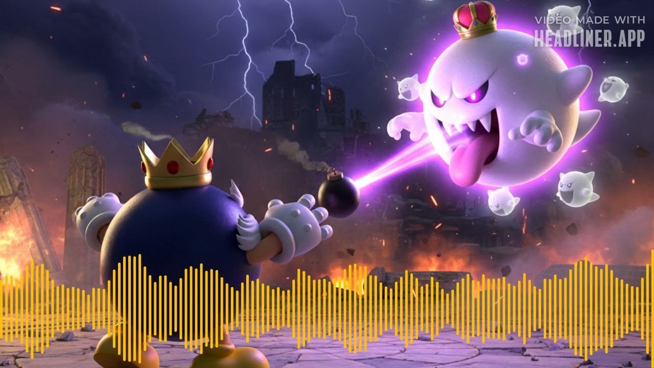 King Bob omb Voice Clips Mario Kart Tour Android iOS VS Battle with King Boo HD 80 Mario Party 9