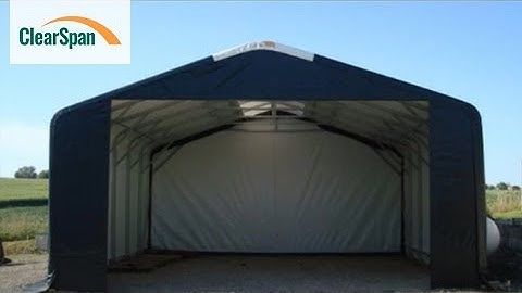 How to Install a plain end panel on a fabric building for ClearSpan Fabric Structures