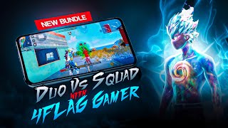 New Badass Bundle in Game😍 Duo Vs Squad with @4flaggamer 👬🎯