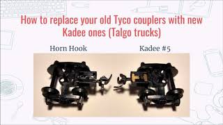 How to Install Kadee Couplers on Tyco HO Scale Trains (Talgo Trucks)