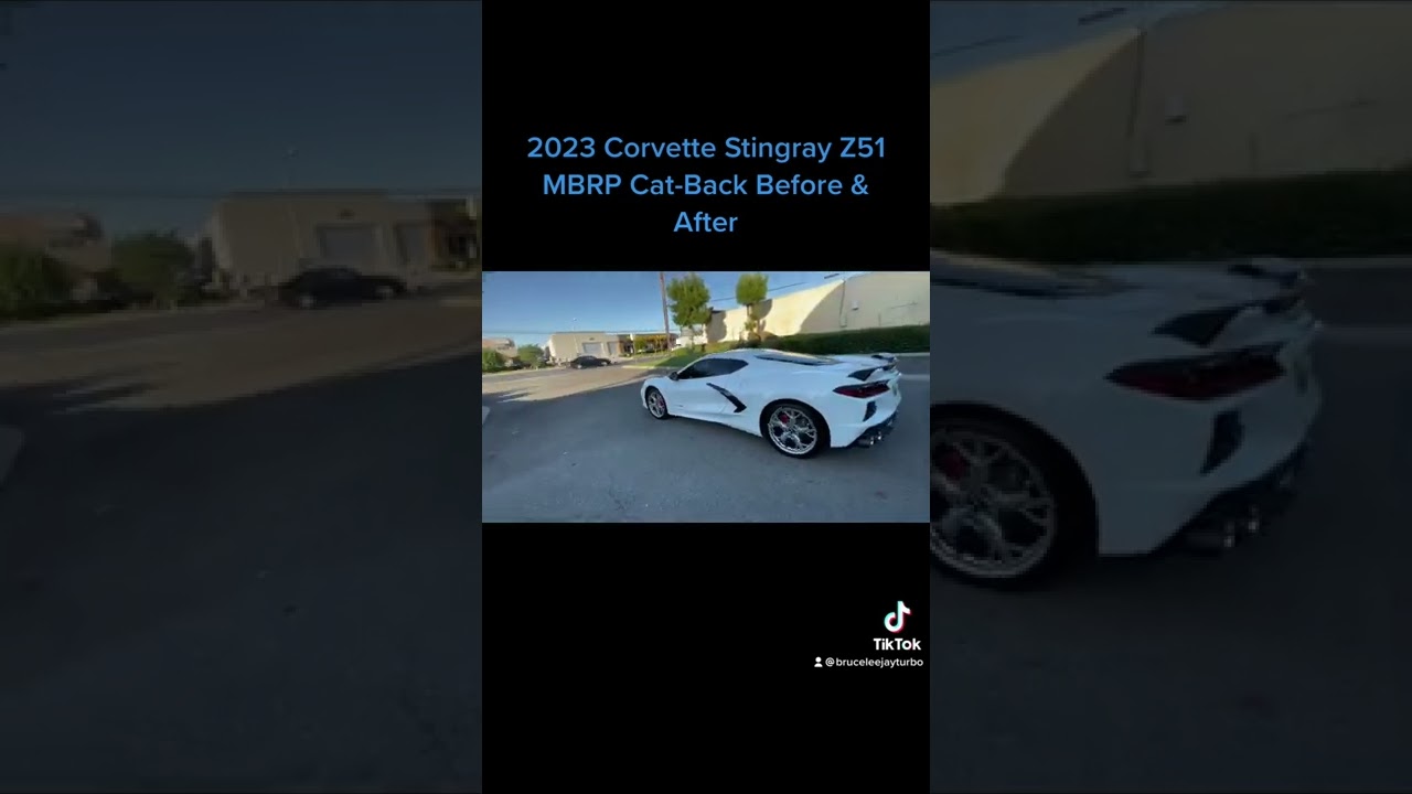 The Amazing Sound of 2023 Chevrolet Corvette Stingray (C8) with Z51 Package - MBRP Cat-Back Exhaust