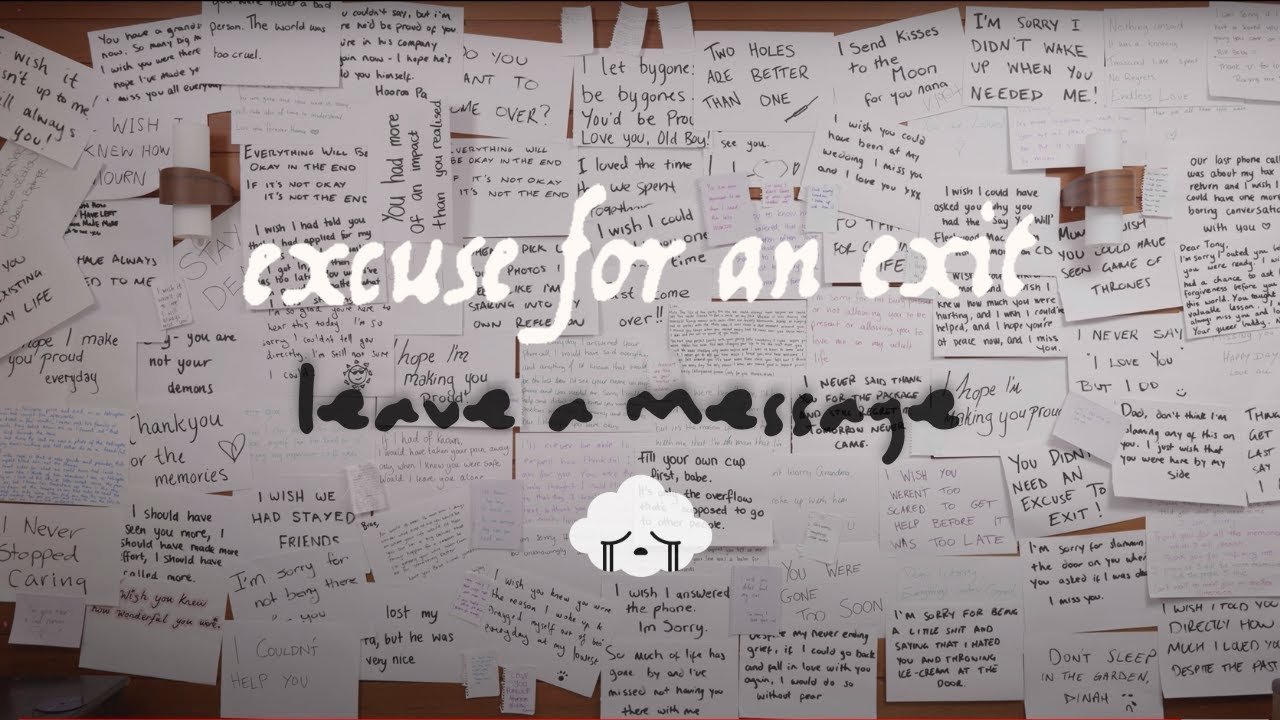Watch Excuse for an Exit - leave a message on YouTube Watch Excuse for an Exit - leave a message on YouTube