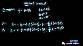 5.3.1-Mid Point RK Method (numerical analysis)