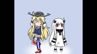 [艦これ KanColle] Iowa Gets Pie To The Face | Iowa and Hoppou