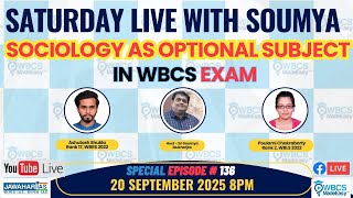 Saturday Live With Soumya Episode #136 on Sociology Optional - WBCS Exam With Toppers of  WBCS 2022 screenshot 4