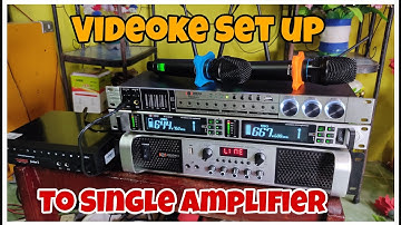 Videoke Set up to Single Amplifier Boses ng Mic ay Nasa MiD/Hi Speaker lamang, Watch this video