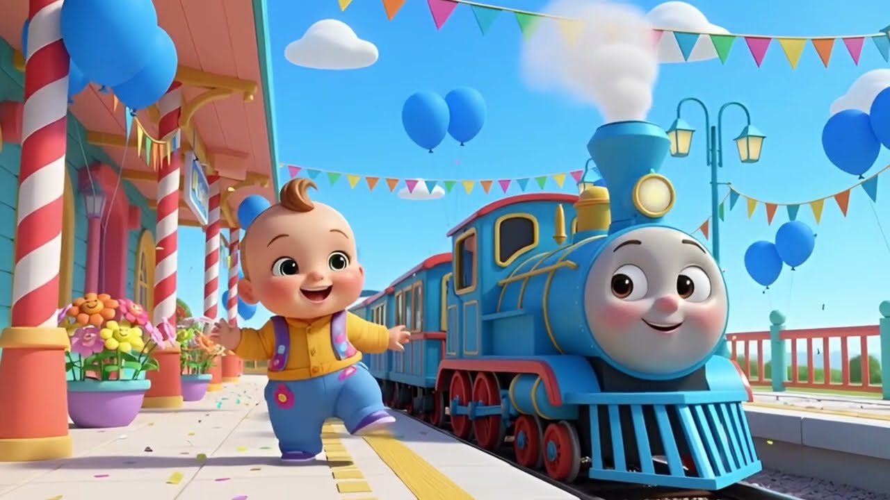 🎵 Colors Train Song 🚂🎨 | Fun Colors Learning Song for Kids | Nursery Rhymes & Baby Songs