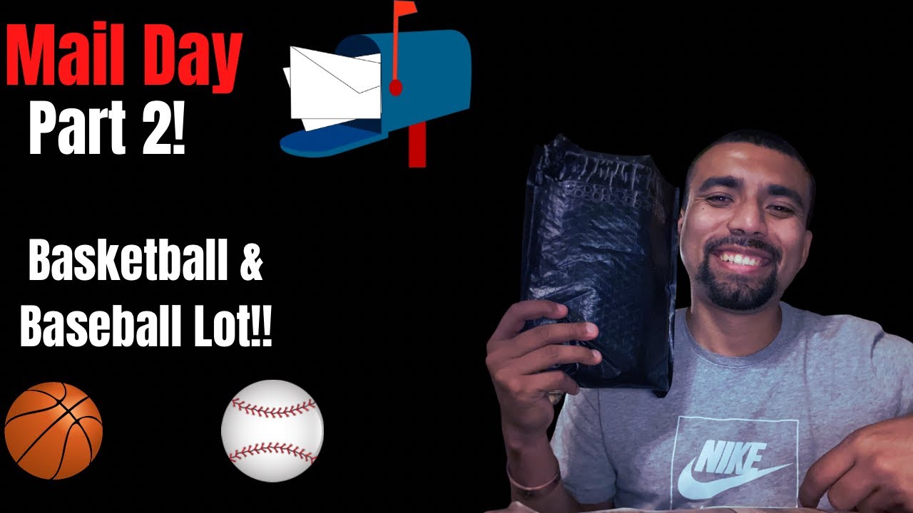 MAIL DAY!!! Part 2 (Huge Baseball and Basketball Lot) - YouTube