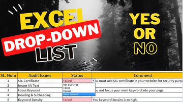 Excel Bangla Tutorial - How to create Excel drop down list with Color