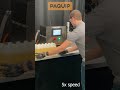 Quart bottle filling process beginningtoend on benchtop machine shorts