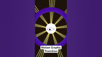 Motion Graphics Animation eye center Blink with laser raise around