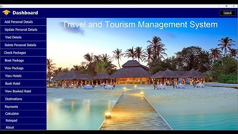 Travel and Tourist Management System using java