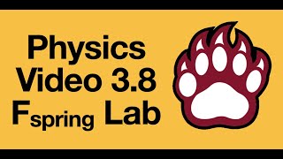 H Video 3.8 - Force of Spring Lab