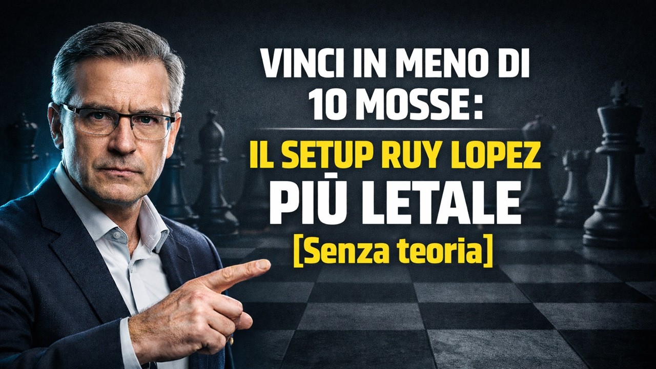 Vinci in meno di 10 mosse: Il setup Ruy Lopez più letale [Senza teoria]