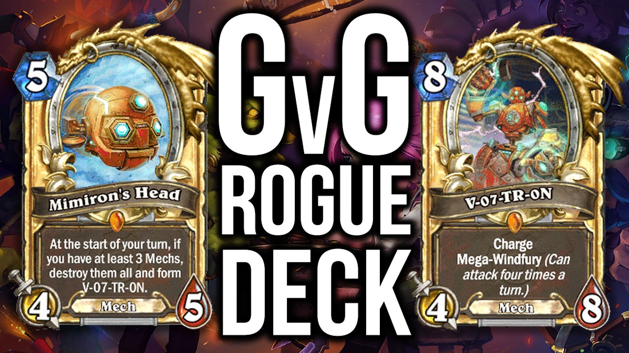 Hearthstone: Mimiron's Head Aggro Rogue Deck! (Goblins vs Gnomes Rogue Deck List)