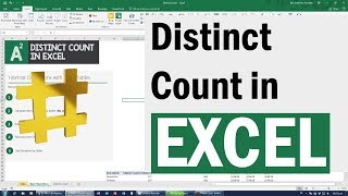 DistinctCount in Excel