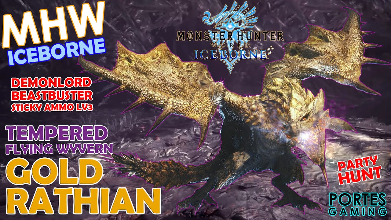 MONSTER HUNTER WORLD ICEBORNE Tempered Gold Rathian