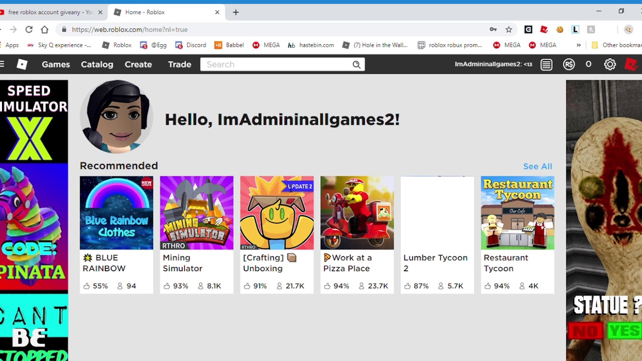girl roblox account giveany YouTube