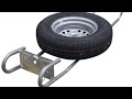 Alko Spare Wheel Carrier & Removing Spare Wheel On Bailey Caravan