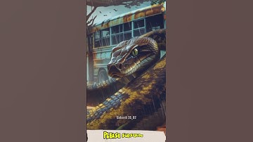Nature Exploration l Python with Old Bus l Amazon Jungle #snake #shorts #snake