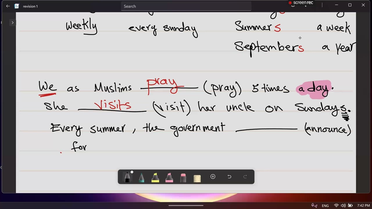 مراجعة 1 ( قواعد 1,3 )