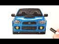 Как нарисовать машину Subaru Impreza WRX STI