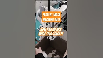 Watch This Machine Mass Produce Face Masks Like Magic