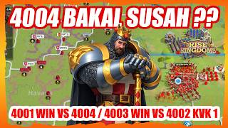 4004 KALAH DUEL LAWAN 4001 DAN 4003 MENANG LAWAN 4002 WAR KVK 1 ROK  ??