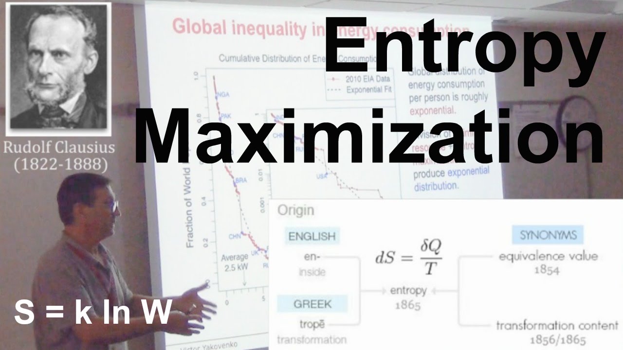 Victor Yakovenko | BPE 2016 | Global Inequality, Energy Consumption, and Entropy Maximization