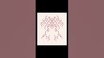 Symmetry Drawing | Vertical Symmetry Pattern | A140 #digitaldrawing #procreatedigitalart  #procreate