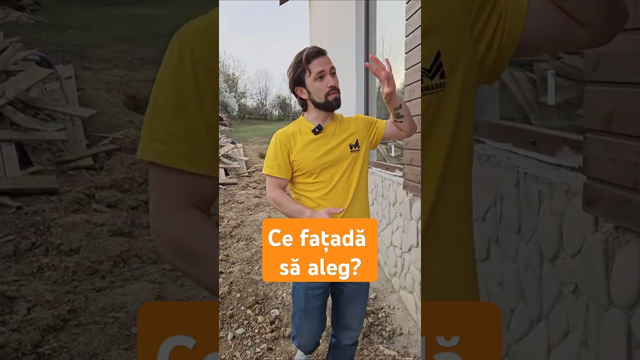 O casă timberframe cu 2 tipuri de fațadă