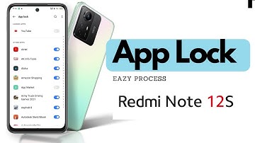 How to lock apps in redmi note 12S / redmi note 12S me app lock kaise kare/app lock setting