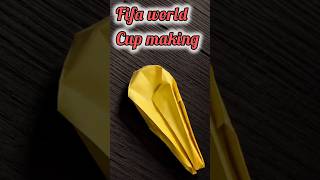 How to make origami paper world cup | #shorts #craft #trending #viral #fifaworldcup