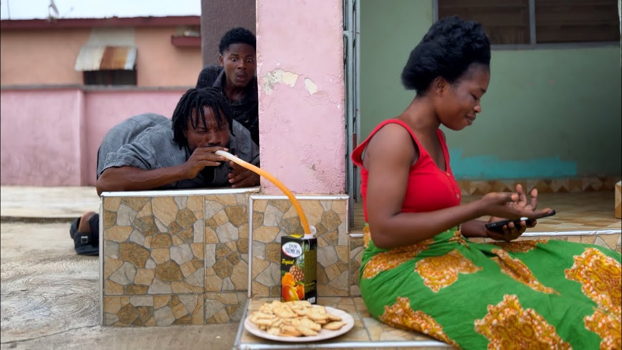 Father Ankrah and Stone Enjoying Land Lady’s Food😳