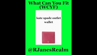 Kate Spade Outlet ♠️ Cove Street Serenade Small Wallet  👛 What Can You Fit (WCYF)